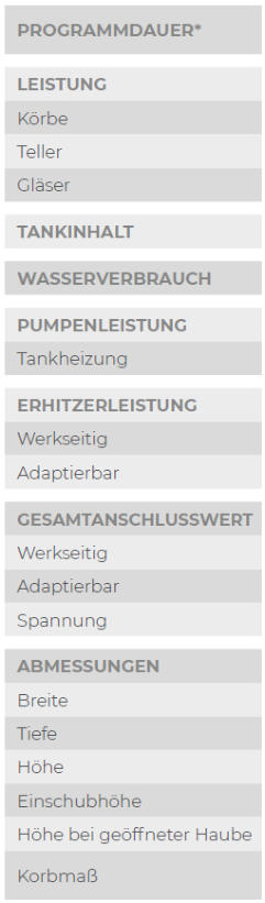 Technische Daten HOBART PREMAX AUPL © Quelle Hobart.de