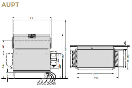 HOBART PREMAX AUPT - Technische Zeichnung © Zeichnung: Hobart.de